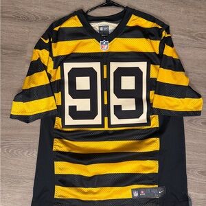 NFL Nike Men’s Black and Yellow Striped Football Jersey